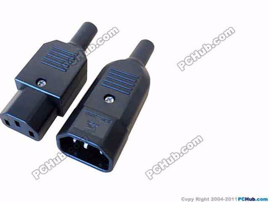 ACP Plug AC Cord Coupler Type 2c, C13 C14 Female Male, 250V 15A