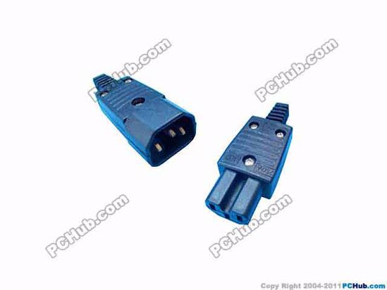 ACP Plug AC Cord Coupler Type 6c, C13 C14 Female Male, 250V 10A