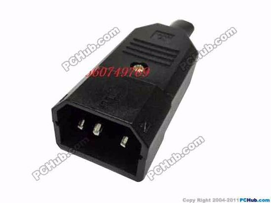 ACP Socket AC Cord Coupler Type 9b, C14 Male, 250V 10A