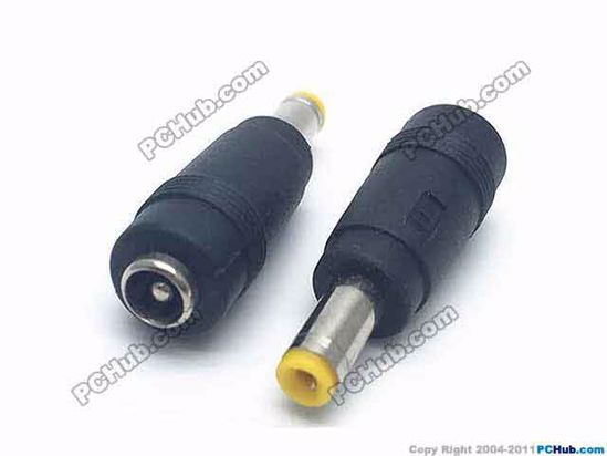 ACP Plug DC Tip Converter 5.5x2.1mm To 5.5x1.7mm Plug (Clip), Straight, Fema