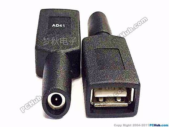 ACP USB Related DC Tip Converter 3.5x1.35mm To USB Female, Straight, Female To Fema