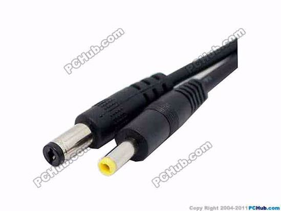 ACP Plug DC Tip Converter-Wire 5.5x2.5mm Male To 4.0x1.7mm Male Plug, 500mm, 60 W