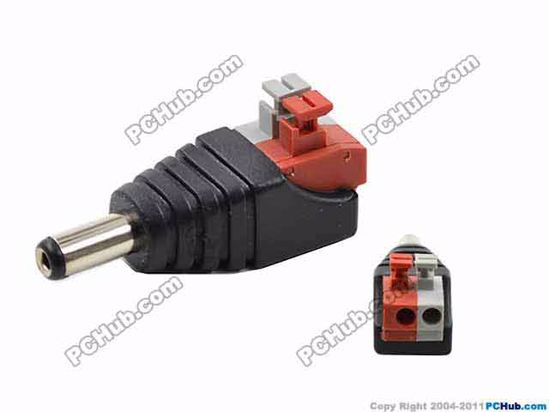 ACP Wire DC Tip Replacement 2-Wire Press Connector To 5.5x2.1mm Plug, No wire