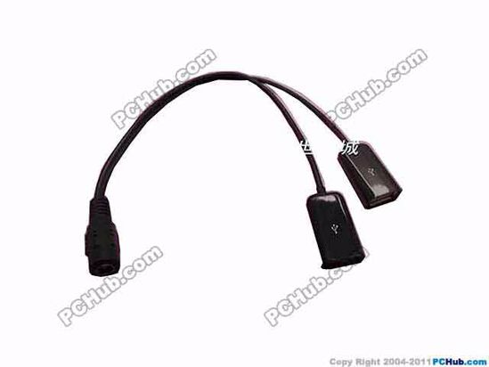 ACP Plug DC Tip Shunting 5.5 x 2.5mm to USB (Male), 2 Shunting Plugs, 300mm