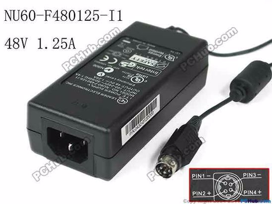 LEI / Leader NU60-F480125-I1 AC Adapter- Laptop NU60-F480125-I1,