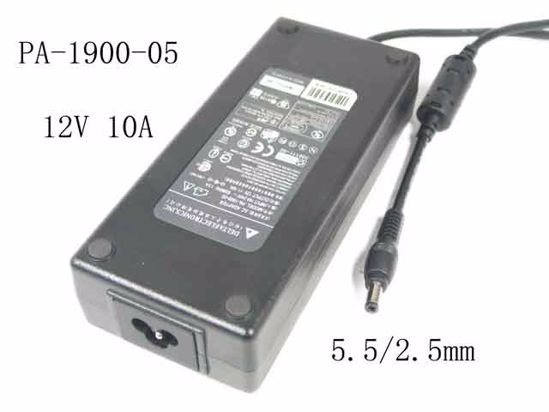 Delta Electronics PA-1900-05 AC Adapter Compatible 12V 10A, Barrel 5.5/2.5mm, 3-Prong, P