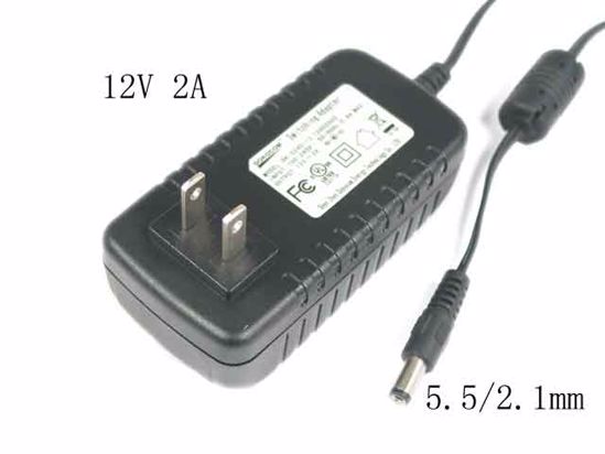 ACP OEM Power AC Adapter Compatible DK-S24C-12, 12V 2A, 5.5/2.1mm, US, New