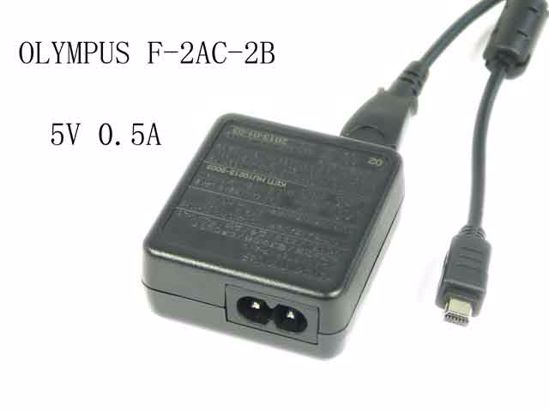 OLYMPUS F-2AC-2B AC Adapter NEW Original 2B, 5V 0.5A,USB, 2-Prong, New