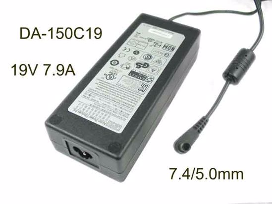 APD / Asian Power Devices DA-150C19 AC Adapter- Laptop 19V 7.9A, Barrel 7.4/5.0mm , 3-Pr