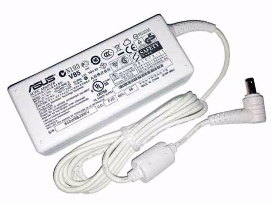 ASUS AC Adapter (Asus) AC Adapter- Laptop 19V 3.42A, 5.5/2.5mm, 3P, White, New