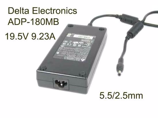 Delta Electronics ADP-180MB AC Adapter- Laptop 19.5V 9.23A, 5.5/2.5mm, 3P, New