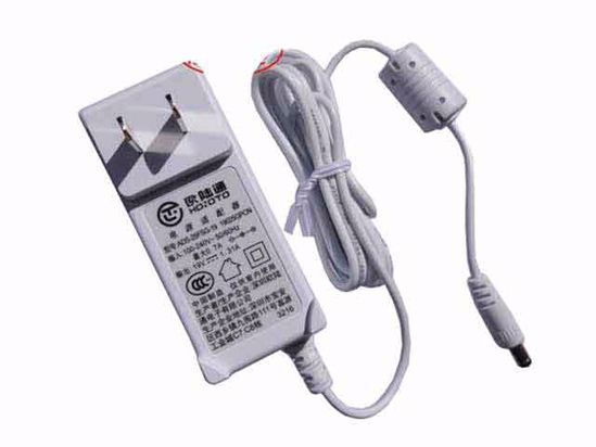 HOIOTO ADS-25FSG-19 AC Adapter- Laptop 19V 1.3A, 5.5/2.5mm, US 2P Plug, White, New