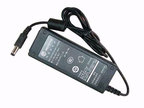 HOIOTO ADS-65LSI-24N-1 AC Adapter 20V Above 24V 2.5A, 5.5/2.1mm, C14, New