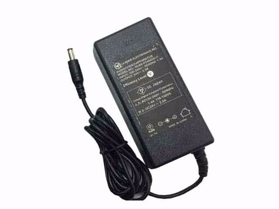 LEI / Leader NU60-F240250-I1 AC Adapter 20V Above 24V 2.5A, 5.5/2.5mm, C14, New