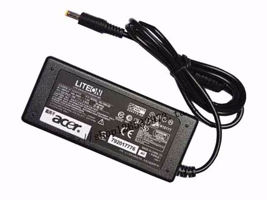 LITE-ON PA-1965-02 AC Adapter- Laptop 19V 3.42A, 5.5/1.7mm, 3P