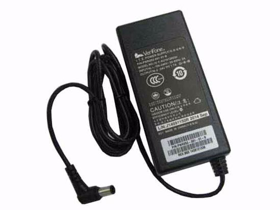 VeriFone AU1412403n AC Adapter 20V Above 24V 1.7A, 6.3MM. WP, C14, New