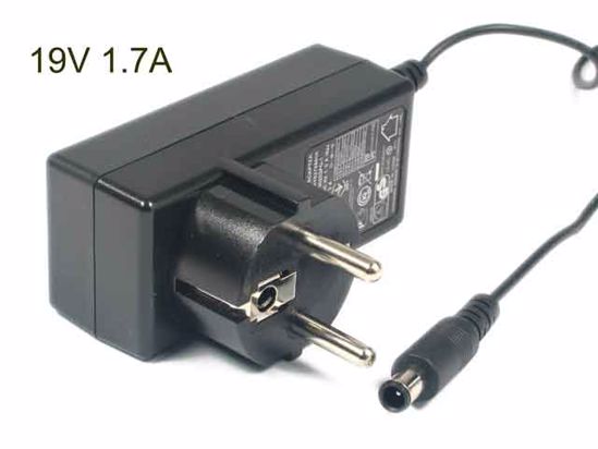 LG ADS-40FSG-19 AC Adapter- Laptop 19V 1.7A, Barrel 6.5mm With Pin, EU 2-Pin Plug, Ne