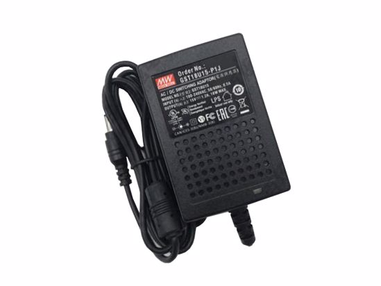 Mean Well GST18U15 AC Adapter 13V-19V GST18U15, GST18U15-P1J