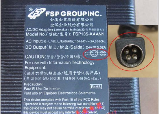 FSP Group Inc FSP135-AAAN1 AC Adapter 20V Above FSP135-AAAN1