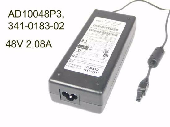 Cisco AD10048P3 AC Adapter 20V Above 48V 2.08A, 2-Flat Hole, 3P