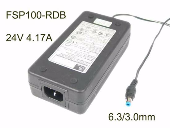 Zebra FSP100-RDB AC Adapter 20V Above 24V 4.17A, 6.3/3.0mm, C14