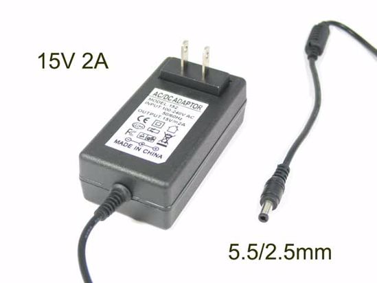 ACP OEM Power AC Adapter- Laptop 15V 2A, 5.5/2.5mm, US 2P