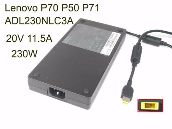 Lenovo Common Item (Lenovo) AC Adapter 20V Above 20V 11.5A, Rectangular Tip W/Pin, C14