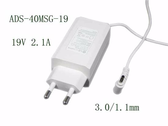 LG AC Adapter (LG) AC Adapter- Laptop ADS-40MSG-19, LCAP48-WK, 19V 2.1A, 3.0/1.1mm, EU 2