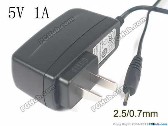 DVE DSC-6PFA-05 AC Adapter NEW Original 5V 1A, 2.5/0.7mm, US 2-Pin, New