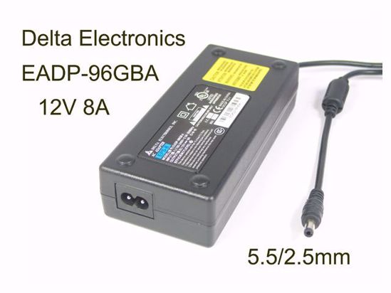 Delta Electronics EADP-96GB A AC Adapter 12V 8A, 5.5/2.5mm, 2-Prong