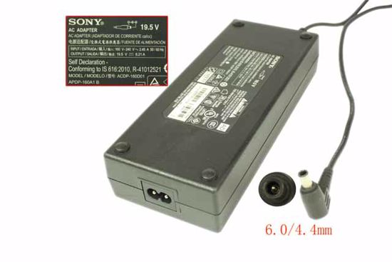 Sony AC Adapter (Sony) AC Adapter- Laptop 19.5V 8.21A, 6.0/4.4mm WP, 2P