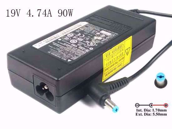 Delta Electronics ADP-90CD DB AC Adapter NEW Original 19V 4.74A, 5.5/1.7mm, 3-Prong, New