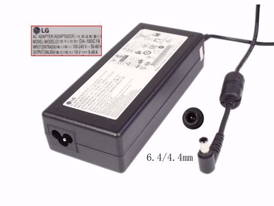 LG AC Adapter (LG) AC Adapter- Laptop DA-180C19, 19V 9.48A, 6.4/4.4mm WP, 3P, New