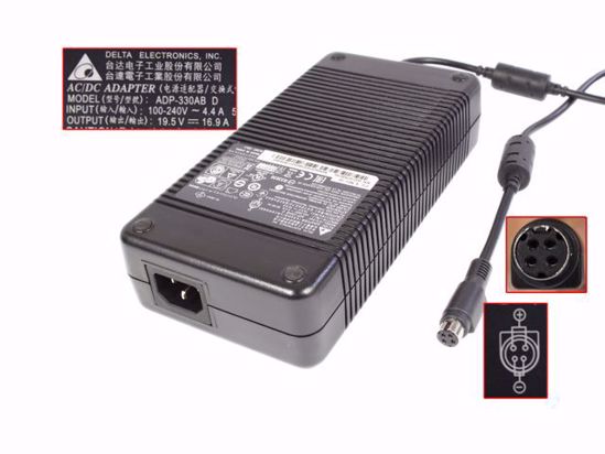 Delta Electronics ADP-330AB AC Adapter 13V-19V ADP-330AB D