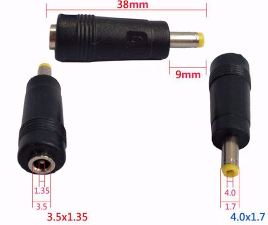 ACP Plug DC Tip Converter 3.5/1.35mm to 4.0/1.7mm Plug