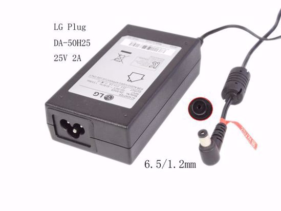 LG Common Item (LG) AC Adapter 20V & Above 25V 2A, LG Plug, DA-50H25 6.5/1.2mm, 3-Prong