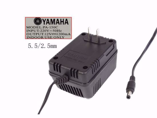 YAMAHA AC to DC (Yamaha) AC Adapter NEW Original 12V 1.2A, 5.5/2.5mm, US 2-Pin Plug