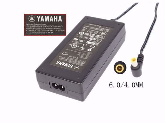 YAMAHA NU40-R150266-13 AC Adapter 13V-19V 15V 3A, Barrel WP, 2P, 6.0/4.0 New