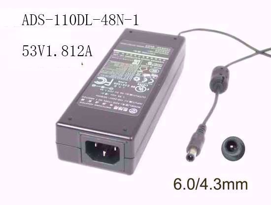 HOIOTO ADS-110DL-48N-1 AC Adapter 20V Above 53V 1.812A, Barrel 6.0/4.3mm With Pin, IE