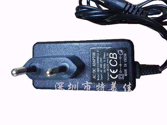 JENTEC AH1812-E AC Adapter NEW Original 12V 1.5A, 5.5/2.1mm, EU 2-Pin, New