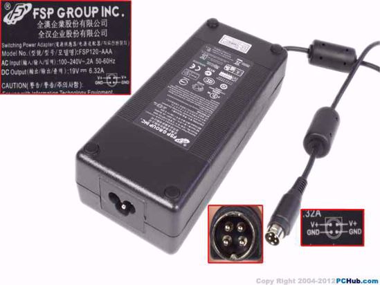 FSP Group Inc FSP120-REBN2 AC Adapter 13V-19V FSP120-REBN2, FSP120-AAA, FSP120-AWAN2