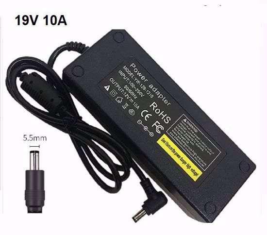 ACP OEM 19100, AC Adapter 19V 10A, Barrel 5.5/2.5mm, IEC C14