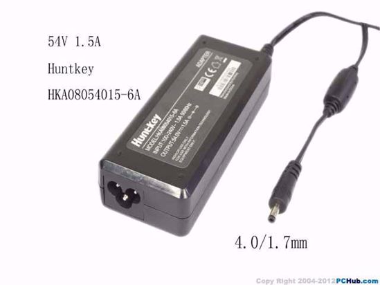 Huntkey HKA08054015-6A AC Adapter 20V Above 54V 1.5A, 4.0/1.7mm, 3-Prong