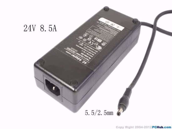 Other Brands PA-2480-200 AC Adapter 24V 8.5A, 5.5/2.5 Above PA-2480-200