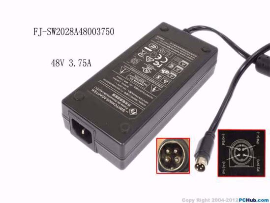 FJ FJ-SW2028A48003750 AC Adapter 20V Above FJ-SW2028A48003750