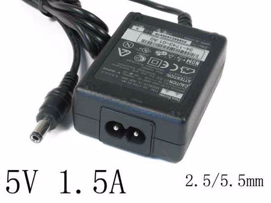 Cisco 34-1743-01 AC Adapter 5V-12V 5V 1.5A, (2.5/5.5mm), ADP-8KB, Tip-C