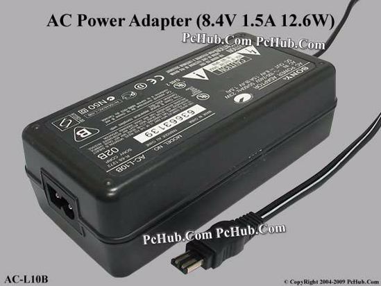 Sony Common Item (Sony) AC Adapter 5V-12V 8.4V 1.5A, 2-Pin Tip, 2-Prong