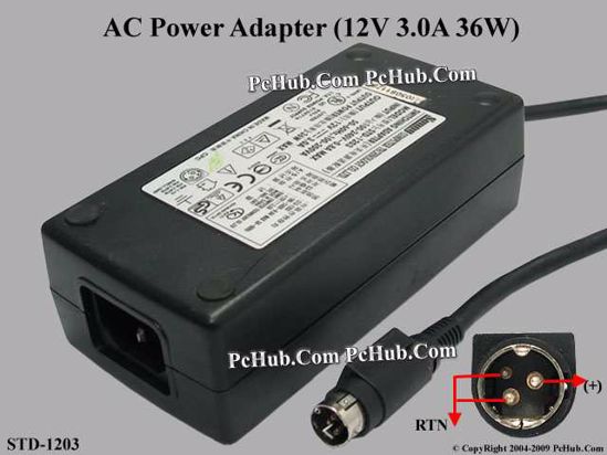 Other Brands Sunny Computer AC Adapter 5V-12V 12V 3A, 3P P1=12V, C14