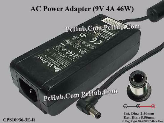 Other Brands VeriFone AC Adapter 5V-12V 9V 4A, 2.5/5.5mm, C14