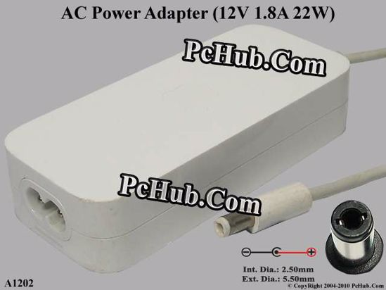 Apple Common Item (Apple) AC Adapter 5V-12V 12V 1.8A, Tip-C, 2-prong